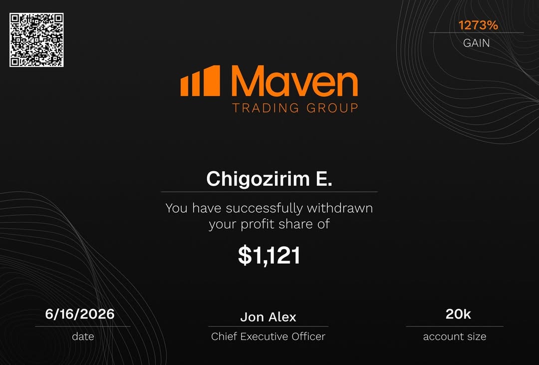 Payout certificate — $1,121